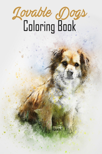 Lovable Dogs Coloring Book