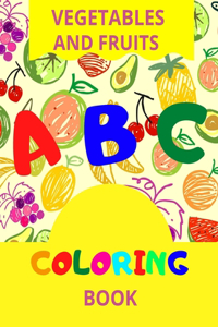 ABC Vegetables And Fruits Coloring
