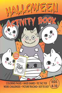 Halloween Activity & Coloring Book