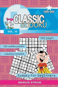 Classic Sudoku - very easy, vol. 10