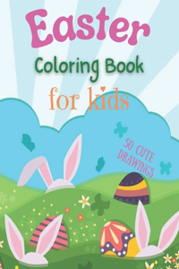 Easter Coloring Book for Kids 50 cute drawings