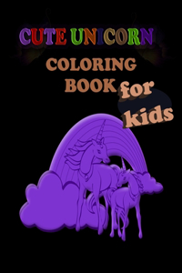 Cute Unicorn Coloring Book for kids