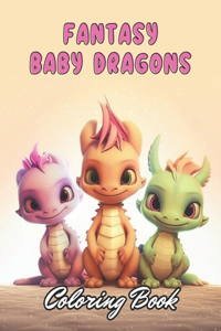 Fantasy Baby Dragons Coloring Book