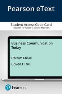 Pearson Etext Business Communication Today -- Access Card