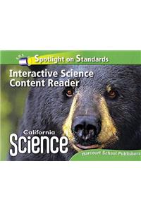 Harcourt School Publishers Science: Ntl/CA Sci Contnt Reader Collection(1 EA) Science Grade K