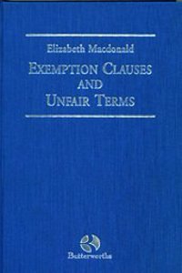 Exemption Clauses, Penalty Clauses and Unfair Terms