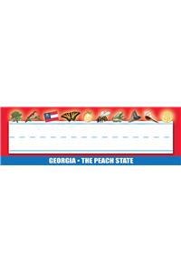 Georgia Nameplates - Pack of 36