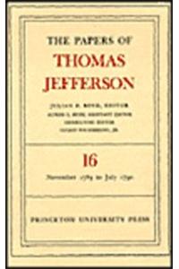 The Papers of Thomas Jefferson, Volume 16