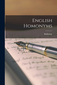 English Homonyms
