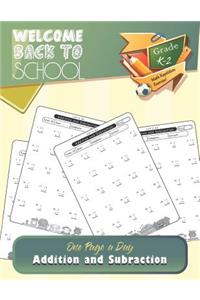 One Page A Day - Addition and Subtraction