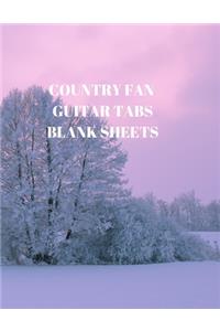 Country Fan Guitar Tabs Blank Sheets