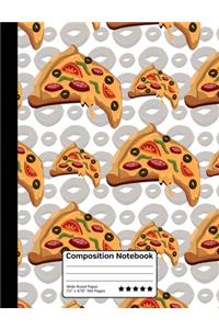 Pepperoni Pizza Food Lover Composition Notebook