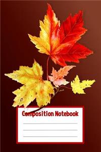 Composition Notebook Maple Leaf Branch
