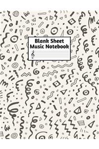 Blank Sheet Music Notebook