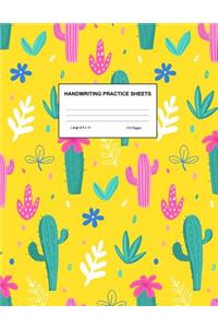 Handwriting Practice Sheets
