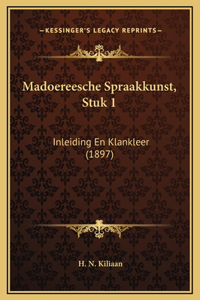 Madoereesche Spraakkunst, Stuk 1