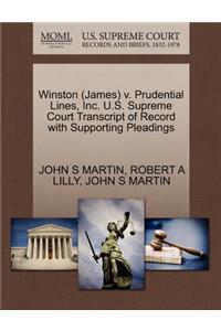 Winston (James) V. Prudential Lines, Inc. U.S. Supreme Court Transcript of Record with Supporting Pleadings