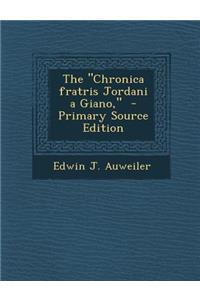 Chronica Fratris Jordani a Giano,