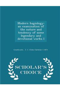 Modern Hagiology
