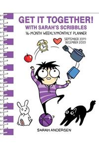 Sarah's Scribbles 16-Month 2019-2020 Monthly/Weekly Planner Calendar