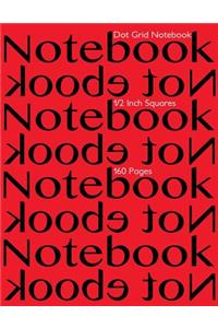 Dot Grid Notebook 1/2 Inch Squares 160 pages