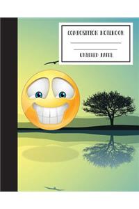 Emoji Journal UnRuled Composition Notebook To Write In, 8x10