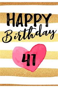 Happy Birthday 41