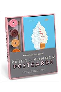 Knock Knock Sweet Treats Paint by Number Poastcard Kit