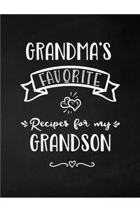 Grandma's Favorite, Recipes for My Grandson
