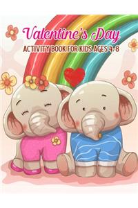 Valentine's Day Activity Book For Kids Ages 4-8