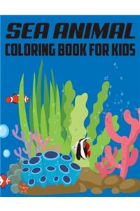 Sea Animal Coloring Book for Kids