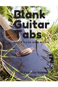 Blank Guitar Tabs
