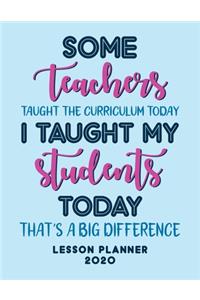 Lesson Planner 2020