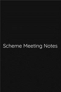 Scheme Meeting Notes Notebook
