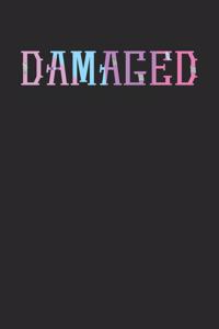 Damaged: Notebook A5 for Anime Merch, Yami Kawaii and Pastel Goth Lover I A5 (6x9 inch.) I Gift I 120 pages I Dotted I Dot Grid