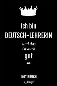 Notizbuch für Deutsch-Lehrer / Deutsch-Lehrerin