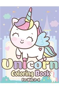 Unicorn Coloring Book for Kids 2-4