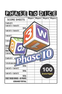Phase 10 Score Sheets
