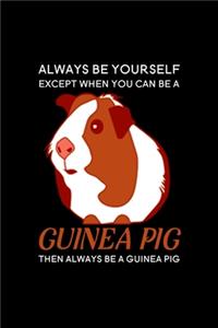 Always be yourself except when you can be a Guinea Pig then always be a Guinea Pig