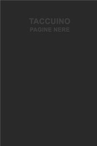 taccuino pagine nere
