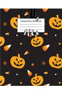 Abstract Halloween Pattern Volume 18 College Ruled Journal