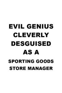 Evil Genius Cleverly Desguised As A Sporting Goods Store Manager