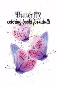 Butterfly coloring book for adults