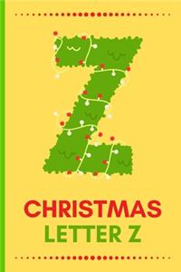 Christmas Letter Z