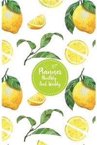 Planner monthly and weekly