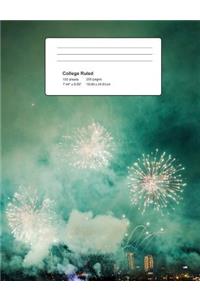 Fireworks Composition Book - The Sky Comes Alive