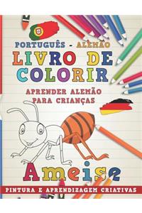 Livro de Colorir Português - Alemão I Aprender Alemão Para Crianças I Pintura E Aprendizagem Criativas
