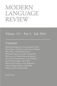 Modern Language Review (111