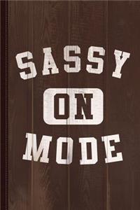 Sassy Mode on Journal Notebook