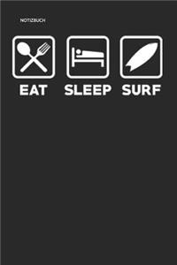 Notizbuch: Surfing Surfer Notizbuch Planer 6x9 Lined